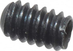 Value Collection - #0-80 UNF, 3/32" OAL, Cup Point Set Screw - Grade 8 Alloy Steel, 0.028" Key - Exact Tooling