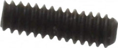 Value Collection - #0-80 UNF, 3/16" OAL, Cup Point Set Screw - Grade 8 Alloy Steel, 0.028" Key - Exact Tooling