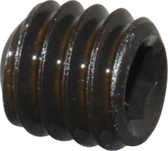 Value Collection - #5-44 UNF, 1/8" OAL, Cup Point Set Screw - Grade 8 Alloy Steel, 1/16" Key - Exact Tooling