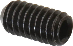 Value Collection - #5-44 UNF, 1/4" OAL, Cup Point Set Screw - Grade 8 Alloy Steel, 1/16" Key - Exact Tooling