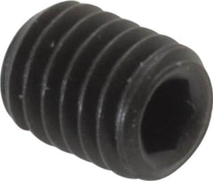 Value Collection - #10-32 UNF, 1/4" OAL, Cup Point Set Screw - Grade 8 Alloy Steel, 3/32" Key - Exact Tooling