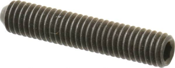 Value Collection - #10-32 UNF, 1" OAL, Cup Point Set Screw - Grade 8 Alloy Steel, 3/32" Key - Exact Tooling