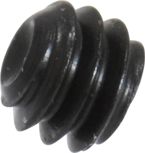 Value Collection - #2-56 UNC, 1/16" OAL, Cup Point Set Screw - Grade 8 Alloy Steel, 0.035" Key - Exact Tooling