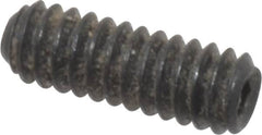 Value Collection - #2-56 UNC, 1/4" OAL, Cup Point Set Screw - Grade 8 Alloy Steel, 0.035" Key - Exact Tooling
