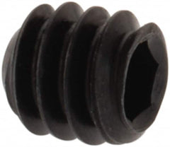 Value Collection - #3-48 UNC, 3/32" OAL, Cup Point Set Screw - Grade 8 Alloy Steel, 0.05" Key - Exact Tooling