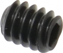 Value Collection - #3-48 UNC, 1/8" OAL, Cup Point Set Screw - Grade 8 Alloy Steel, 0.05" Key - Exact Tooling