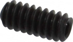 Value Collection - #4-40 UNC, 1/4" OAL, Cup Point Set Screw - Grade 8 Alloy Steel, 0.05" Key - Exact Tooling