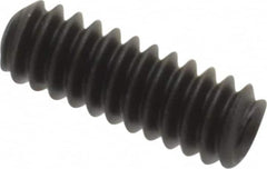 Value Collection - #4-40 UNC, 5/16" OAL, Cup Point Set Screw - Grade 8 Alloy Steel, 0.05" Key - Exact Tooling