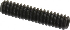 Value Collection - #4-40 UNC, 1/2" OAL, Cup Point Set Screw - Grade 8 Alloy Steel, 0.05" Key - Exact Tooling