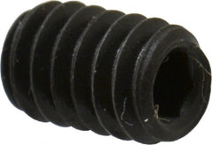 Value Collection - #5-40 UNC, 3/16" OAL, Cup Point Set Screw - Grade 8 Alloy Steel, 1/16" Key - Exact Tooling