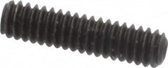 Value Collection - #5-40 UNC, 1/2" OAL, Cup Point Set Screw - Grade 8 Alloy Steel, 1/16" Key - Exact Tooling