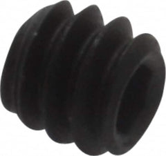 Value Collection - #6-32 UNC, 1/8" OAL, Cup Point Set Screw - Grade 8 Alloy Steel, 1/16" Key - Exact Tooling