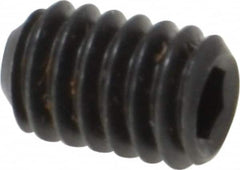 Value Collection - #8-32 UNC, 1/4" OAL, Cup Point Set Screw - Grade 8 Alloy Steel, 5/64" Key - Exact Tooling