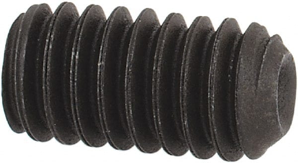 Value Collection - #8-32 UNC, 5/16" OAL, Cup Point Set Screw - Grade 8 Alloy Steel, 5/64" Key - Exact Tooling