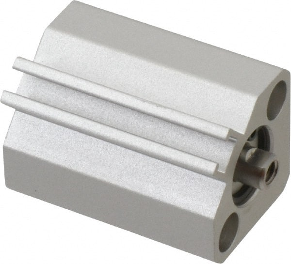 SMC PNEUMATICS - 3/8" Stroke x 1/2" Bore Double Acting Air Cylinder - 10-32 Port, 8-32 Rod Thread, 145 Max psi, 15 to 160°F - Exact Tooling