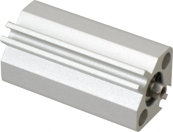 SMC PNEUMATICS - 1-3/16" Stroke x 1/2" Bore Double Acting Air Cylinder - 10-32 Port, 8-32 Rod Thread, 145 Max psi, 15 to 160°F - Exact Tooling