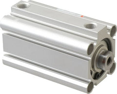 SMC PNEUMATICS - 1-15/16" Stroke x 1-1/4" Bore Double Acting Air Cylinder - 1/8 Port, 5/16-24 Rod Thread, 145 Max psi, 15 to 160°F - Exact Tooling