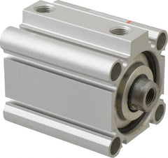 SMC PNEUMATICS - 1" Stroke x 1-1/2" Bore Double Acting Air Cylinder - 1/8 Port, 3/8-24 Rod Thread, 145 Max psi, 15 to 160°F - Exact Tooling