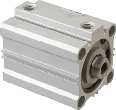 SMC PNEUMATICS - 1-3/4" Stroke x 2" Bore Double Acting Air Cylinder - 1/4 Port, 1/2-20 Rod Thread, 145 Max psi, 15 to 160°F - Exact Tooling