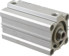 SMC PNEUMATICS - 2-15/16" Stroke x 2" Bore Double Acting Air Cylinder - 1/4 Port, 1/2-20 Rod Thread, 145 Max psi, 15 to 160°F - Exact Tooling