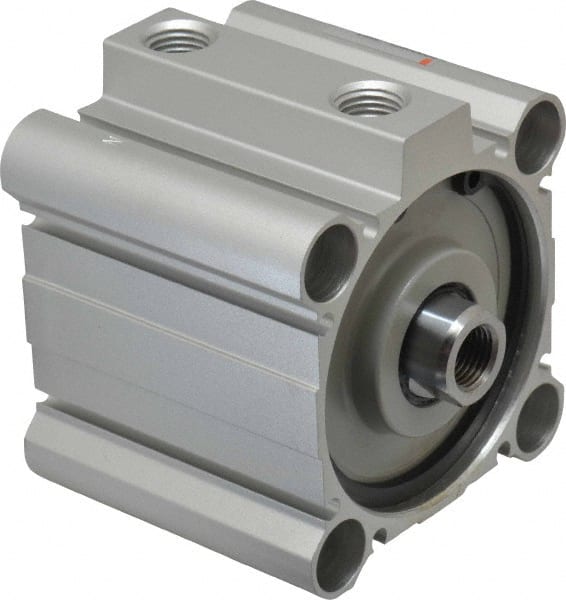 SMC PNEUMATICS - 1" Stroke x 2-1/2" Bore Double Acting Air Cylinder - 1/4 Port, 1/2-20 Rod Thread, 145 Max psi, 15 to 160°F - Exact Tooling