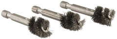 Ridgid - 1/2 Inch Inside Diameter, 9/16 Inch Actual Brush Diameter, Steel, Power Fitting and Cleaning Brush - Exact Tooling