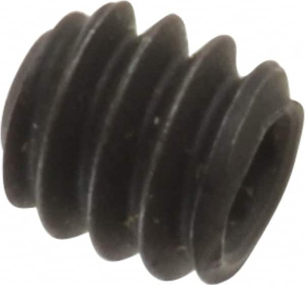 Value Collection - #10-24 UNC, 3/16" OAL, Cup Point Set Screw - Grade 8 Alloy Steel, 3/32" Key - Exact Tooling