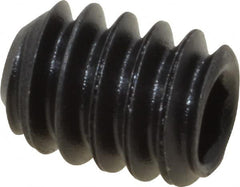 Value Collection - #10-24 UNC, 1/4" OAL, Cup Point Set Screw - Grade 8 Alloy Steel, 3/32" Key - Exact Tooling