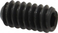 Value Collection - #10-24 UNC, 3/8" OAL, Cup Point Set Screw - Grade 8 Alloy Steel, 3/32" Key - Exact Tooling