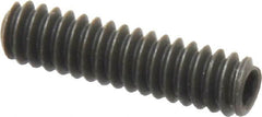 Value Collection - #10-24 UNC, 3/4" OAL, Cup Point Set Screw - Grade 8 Alloy Steel, 3/32" Key - Exact Tooling