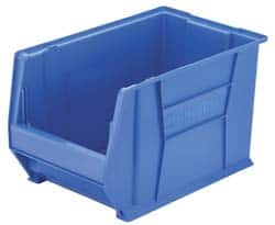 Akro-Mils - 200 Lb. Load Capacity, 20" Deep, Red Polymer Hopper Stacking Bin - 12" High x 12-3/8" Wide x 20" Long - Exact Tooling