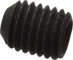 Value Collection - 1/4-28 UNF, 5/16" OAL, Cup Point Set Screw - Grade 8 Alloy Steel, 1/8" Key - Exact Tooling