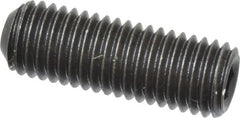 Value Collection - 1/4-28 UNF, 3/4" OAL, Cup Point Set Screw - Grade 8 Alloy Steel, 1/8" Key - Exact Tooling