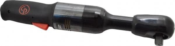 Chicago Pneumatic - 1/2" Drive, 190 RPM, 10 to 90 Ft/Lb Torque Ratchet Wrench - Inline Handle, 5 CFM, 90 psi, 1/4" NPTF Inlet - Exact Tooling