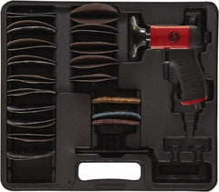 Chicago Pneumatic - 3" Max Disc, 15,000 RPM, Pneumatic Handheld Disc Sander - 21 CFM, 1/4" Inlet, 0.25 hp, 90 psi - Exact Tooling