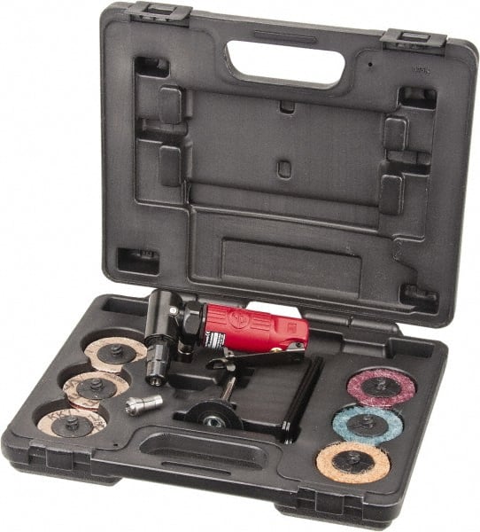 Chicago Pneumatic - 19 Piece, Right Angle Die Grinder Kit - Exact Tooling