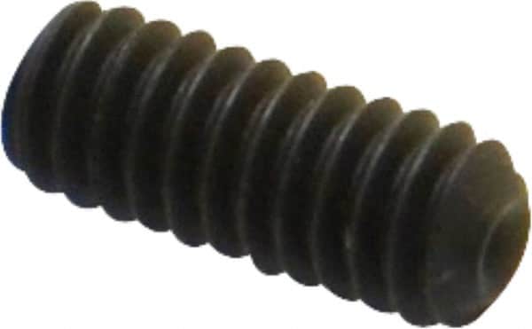 Value Collection - 1/4-20 UNC, 5/8" OAL, Cup Point Set Screw - Grade 8 Alloy Steel, 1/8" Key - Exact Tooling