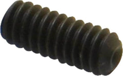 Value Collection - 1/4-20 UNC, 5/8" OAL, Cup Point Set Screw - Grade 8 Alloy Steel, 1/8" Key - Exact Tooling