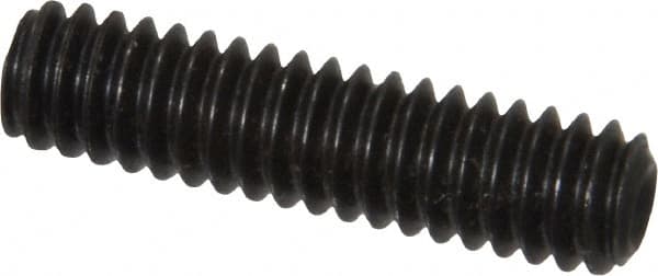 Value Collection - 1/4-20 UNC, 1" OAL, Cup Point Set Screw - Grade 8 Alloy Steel, 1/8" Key - Exact Tooling