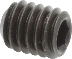 Value Collection - 5/16-18 UNC, 3/8" OAL, Cup Point Set Screw - Grade 8 Alloy Steel, 5/32" Key - Exact Tooling