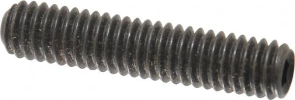 Value Collection - 5/16-18 UNC, 1-1/2" OAL, Cup Point Set Screw - Grade 8 Alloy Steel, 5/32" Key - Exact Tooling