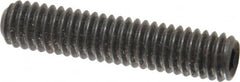 Value Collection - 5/16-18 UNC, 1-1/2" OAL, Cup Point Set Screw - Grade 8 Alloy Steel, 5/32" Key - Exact Tooling