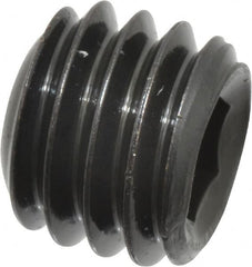 Value Collection - 3/8-16 UNC, 5/16" OAL, Cup Point Set Screw - Grade 8 Alloy Steel, 3/16" Key - Exact Tooling