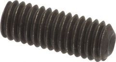 Value Collection - 3/8-16 UNC, 1" OAL, Cup Point Set Screw - Grade 8 Alloy Steel, 3/16" Key - Exact Tooling