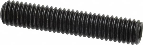 Value Collection - 3/8-16 UNC, 2" OAL, Cup Point Set Screw - Grade 8 Alloy Steel, 3/16" Key - Exact Tooling