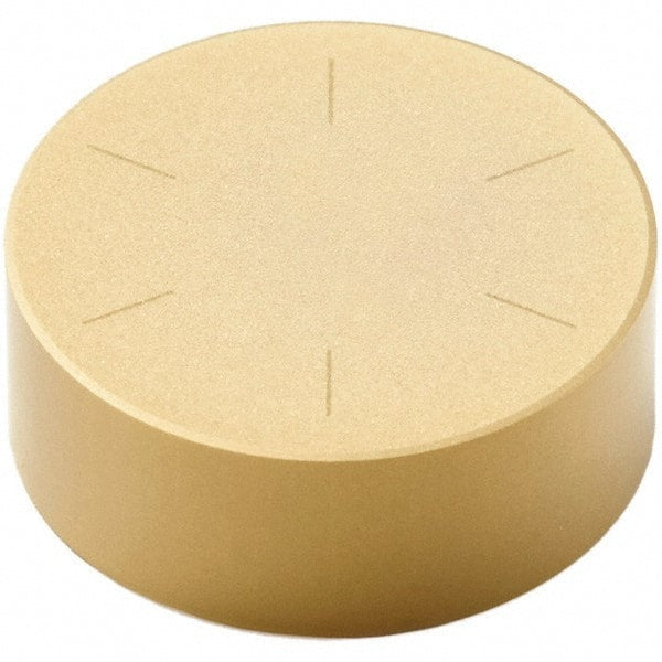 Seco - RNMN22 Grade CBN300P PCBN Turning Insert - TiAlN/TiN Finish, Round, 1/4" Inscr Circle, 1/8" Thick - Exact Tooling