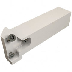 Iscar - GHA, External, Left Hand, 25.5mm Max Depth of Cut, Indexable Grooving Tool Holder - 25mm Shank Height, 25mm Shank Width, 124.5mm OAL - Exact Tooling