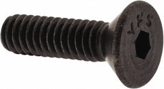 Value Collection - #5-40 UNC Hex Socket Drive, 82° Flat Screw - Alloy Steel, Black Oxide Finish, Fully Threaded, 1/2" OAL - Exact Tooling