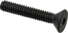 Value Collection - #5-40 UNC Hex Socket Drive, 82° Flat Screw - Alloy Steel, Black Oxide Finish, Fully Threaded, 3/4" OAL - Exact Tooling