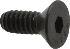 Value Collection - #10-24 UNC Hex Socket Drive, 82° Flat Screw - Alloy Steel, Black Oxide Finish, Fully Threaded, 1/2" OAL - Exact Tooling